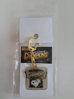 ソフトバンクホークス　スヌーピー　パリーグチャンピオン2018　キーホルダー