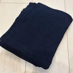 ネイビー　濃紺　ストライプ　ニット生地　布地