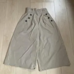 ボタン付きワイドパンツ 140cm