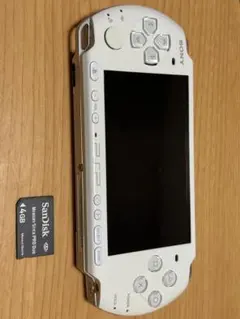 PSP 本体 3000　白　ジャンク　4GBメモリースティック付き