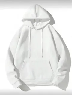 ホワイト フード付き パーカー