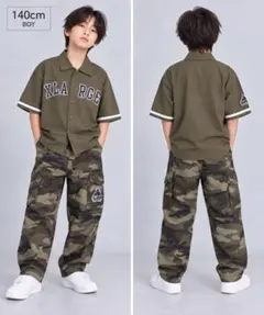 XLARGE LITTLE ONE 迷彩カーゴパンツ140cm新品