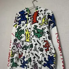 ★激レアLサイズ★ keith haring joyrich パーカー　総柄