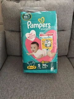 Pampers Sサイズ おむつ 70枚入り+８枚+さらに39枚