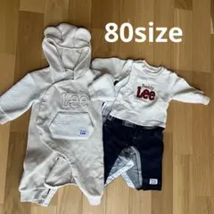 Lee ベビー服　カバーオール 長袖　2点セット 80