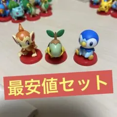 チョコエッグ　旅立ちの3匹　ポッチャマ　ヒコザル　ナエトル　シンオウ地方