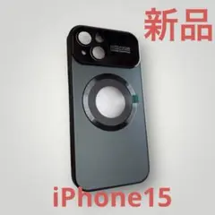 【新品】iPhone15 マグネット式スマホケース メタルブラック