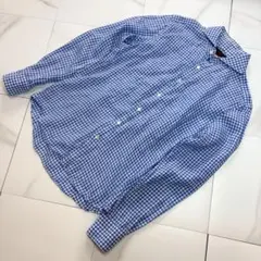 【美品】ナノユニバース CANCLINIリネン ホリゾンタルカラー　リネンシャツのサムネイル