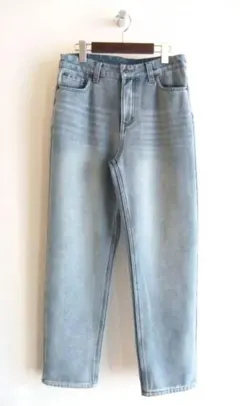 【未使用】PASSIONE パシオーネ★裏起毛デニム★ライトブルー