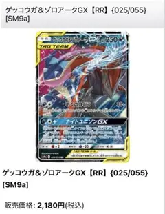 ゲッコウガ＆ゾロアークGX RR SM12a TAG TEAM GXタッグオー…