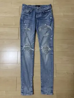 キムタク 木村拓哉着 amiri アミリ アートパッチ デニム - メルカリ