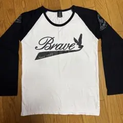 Leeロングスリーブ Tシャツ Lサイズ ホワイト/ブラックのサムネイル
