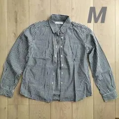 LOWRYS FARM ギンガムチェックシャツ 長袖 Mのサムネイル