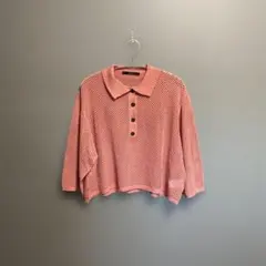 メッシュ　サマーニット