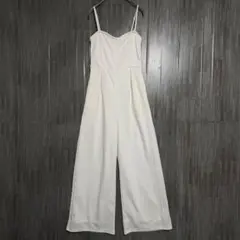 ミスティック　サロペット　オーバーオール　白