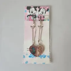 ミッキー　ミニー　キーホルダー　ハート　ペア　チャーム　Disney　ディズニー