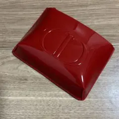 ディオール　ノベルティポーチ　赤エナメル