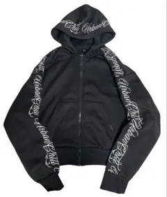 SHEIN ジップアップパーカー ブラック S