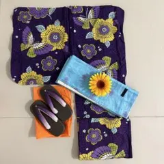 ANNA SUI 浴衣 帯 下駄 髪飾り 4点セットのサムネイル