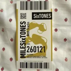 SixTONES アルバム特典 ステッカー MILESixTONES