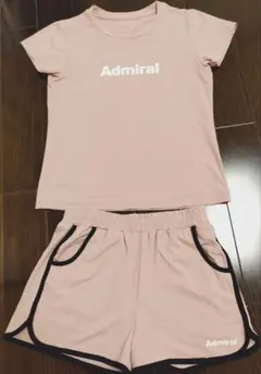 Admiral ピンク Tシャツとショートパンツセットアップ