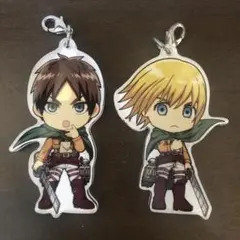 きゅんキャラ進撃の巨人エレン、アルミンキーホルダー