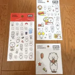 BT21 RJ デコステッカー シール ステッカーセット BTS ジン