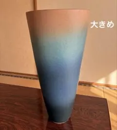 ロ*コ様 花瓶　水色　青　紺色　グラデーション　華道　花器