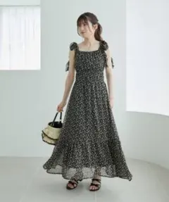 マジェスティックレゴン ギャザーリボンキャミワンピース