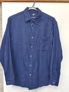 UNIQLO　ネルシャツ　ネイビー　Sサイズ