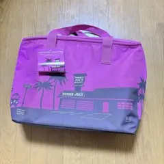 未使用タグ付き✨大サイズ TRADER JOE'S 保冷バッグ パープルのサムネイル