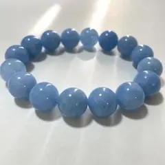 高品質 ディープブルー・アクアマリンブレスレット（12mm)