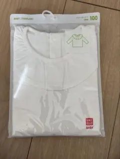 クルーネックT 白