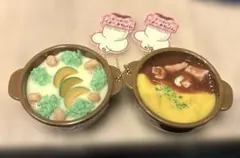 食品サンプル　ホールチェーンキーホルダー　2セット