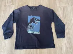 グローバルワーク　ロンT 120cm 恐竜　ブラック