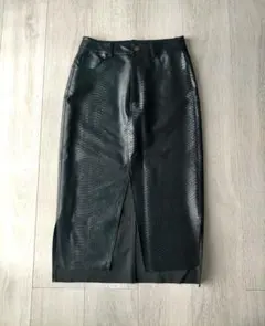 ZARA BASIC フェイクスネークスキン ペンシルスカートのサムネイル