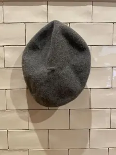 studio CLIP グレー ベレー帽 ウール100%