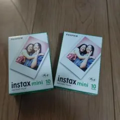新品未開封 instax mini インスタックスミニチェキフィルム 10枚×2