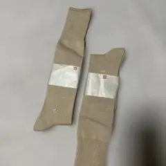 UNIQLO ハイソックス 25-27cm ベージュ