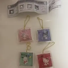 サンリオキャラクターズ ドローイングタッチクリアアクリルキーホルダー