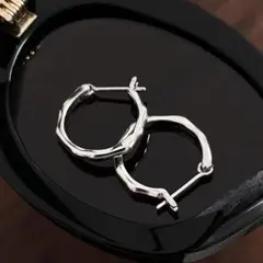 ピアス レディース メンズ 可愛い 高級感 リングピアス 両耳セット <C01>