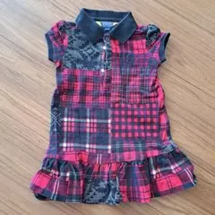 POLO ALPH LAUREN チェック柄 ポロワンピース 2/2T