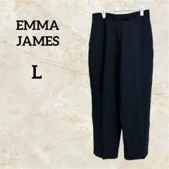 EMMA JAMES ブラック スラックス オフィス フォーマル【L】
