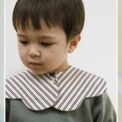 【新品】コニー konny スタイ Brown Stripe Bib