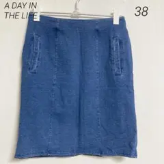 0022 A DAY IN THE LIFE アデイインザライフ デニムスカート