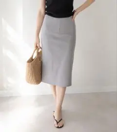 【未使用タグ付】TOPSHOP ペンシルスカート S相当 ボーダー 綿97％のサムネイル