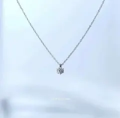 一粒ダイヤ＊CZネックレス サージカルステンレス シルバー メンズ ペア