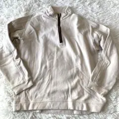 Columbia スウェット　ハーフジップ　刺繍ロゴ