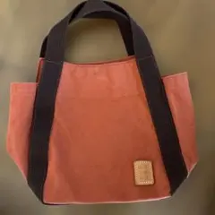 オレンジキャンバストートバッグ