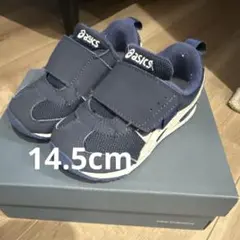 ASICS キッズシューズ ネイビー 14.5 cm